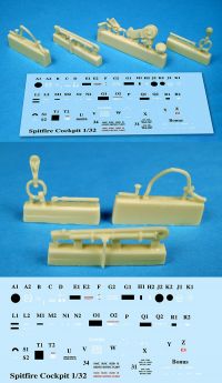 BarracudaCast 1/32 Spitfire Cockpit Upgrade Set (Revised)