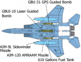 Tamiya 1/32 F-15E Strike Eagle with Bunker Buster