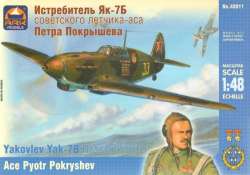 Ark Models 1/48 Yakovlev Yak-7B Russian fighter Ace Pyotr Pokryshev
