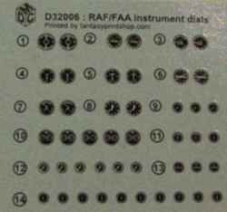 MDC 1/32 RAF Instrument Dials