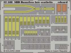 Eduard 1/32 Douglas SBD-1/SBD-2/SBD-3/SBD-4 Dauntless Late Seat Belts