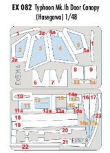 Eduard 1/48 Typhoon Mk.Ib Paint Mask Set (Door Type)