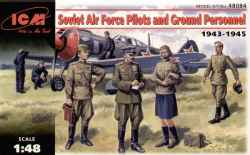 ICM 1/48 Soviet Air Force Pilots and Ground Personnel