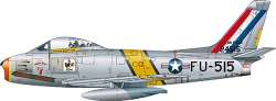 Italeri 1/48 F-86F Sabre Jet "Skyblazers"