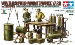 Tamiya 1/35 WWII US Field Maintenance Yard w/Figures