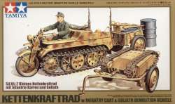 Tamiya 1/48 Kettenkraftrad w/Infantry Cart & Goliath Demolition Vehicle