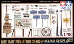 Tamiya 1/48 Road Sign Set