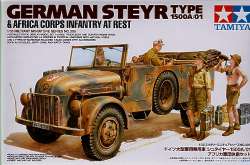 Tamiya 1/35 Steyr Type 1500A/01 & Africa Corps Infantry at Rest