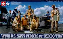 Tamiya 1/48 WWII US Navy Pilots w/Moto-Tug