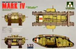 Takom 1/35 WWI Heavy Battle Tank Mark IV "Male"