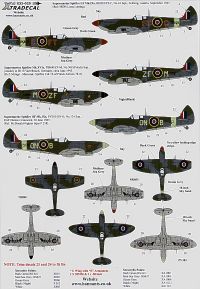 Xtradecal 1/32 Supermarine Spitfire Mk.IXe and Mk.XVIe