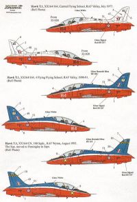 Xtradecal 1/32 BAe Hawk Early Colour Schemes 1997-1993