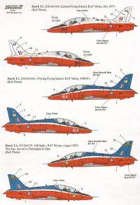Xtradecal 1/32 BAe Hawk Early Colour Schemes 1997-1993