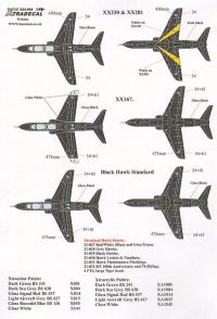 Xtradecal 1/32 BAe Hawk T.1 Overall Black Schemes 1992-2010
