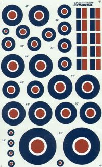 Xtradecal 1/48 RAF Roundels C Type & Fin Flashes