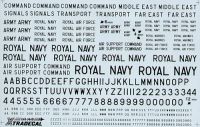 Xtradecal 1/48 RAF Post War Black Letter, Numbers & Command Titles