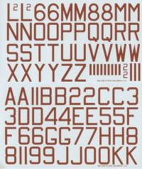 Xtradecal 1/48 RAF Bomber Red Code Letters & Numbers